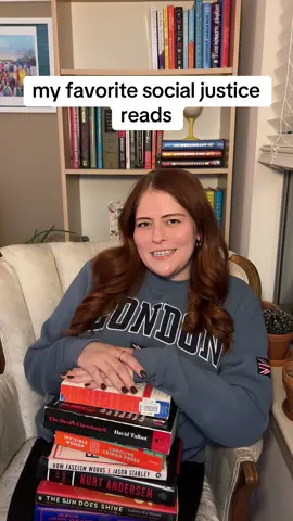 If you’re wanting to learn more about social justice topics, here are my favorite books that I won’t shut up about!   #tiktokbookrecscontest #bookrecs #fypシ #BookTok #History 