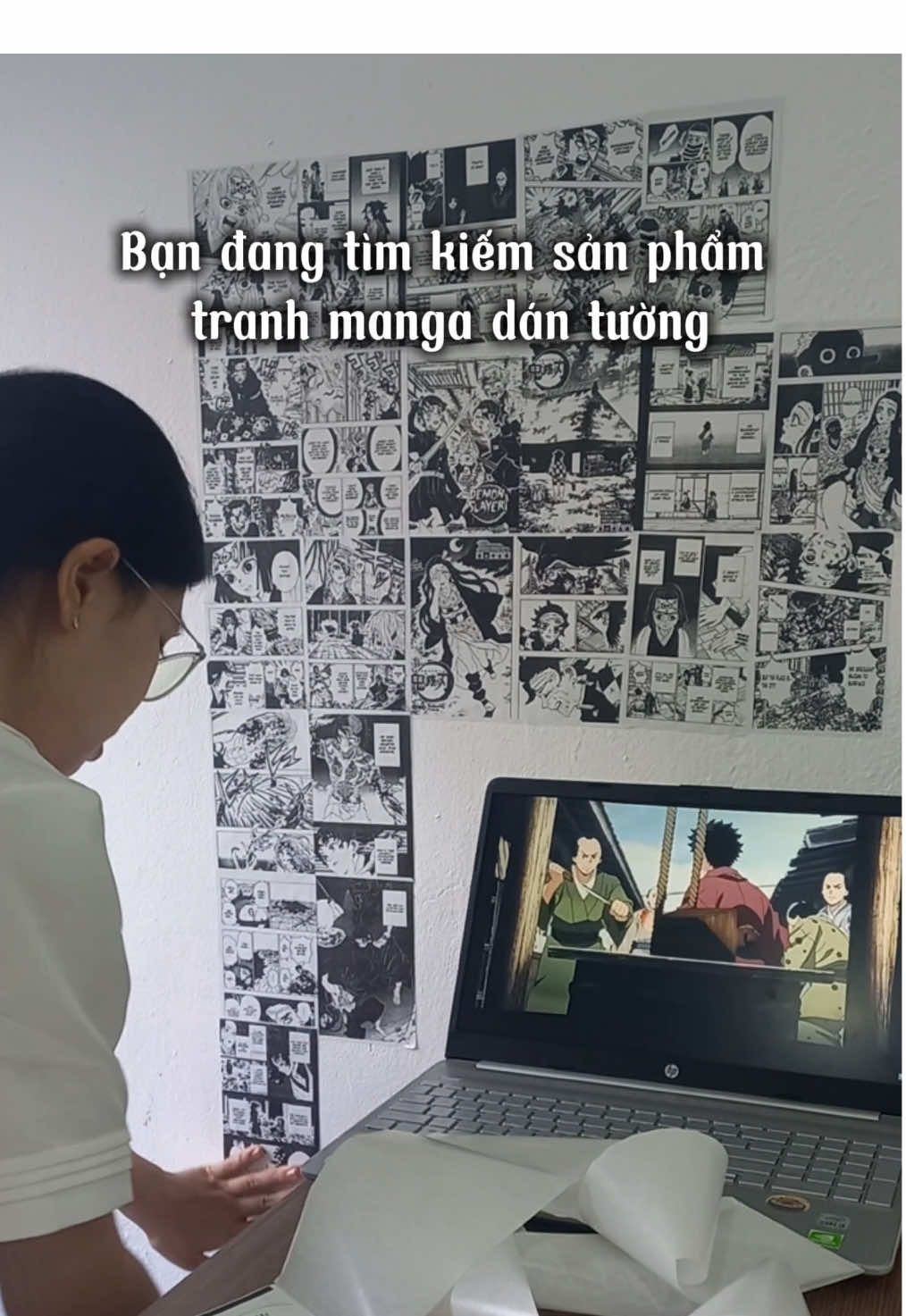 Shop có nhận in tranh manga dán tường theo yêu cầu các bồ nhé #tranhmanga #mangadantuong #decorbanhoc #anime_manga_truyentranh📚 