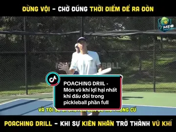 Pro không chờ bóng – họ đi tìm bóng!  Đó chính là Poaching Drill, bí kíp giúp bạn và partner tấn công trước – kết liễu đối thủ trong pha ra đòn đầu tiên. 2 phút cùng Mẹo Pickleball làm chủ Poaching Drill ngay nhé.  #pickleball #pickleballvietnam #giaitri #viral #pickleballvn 