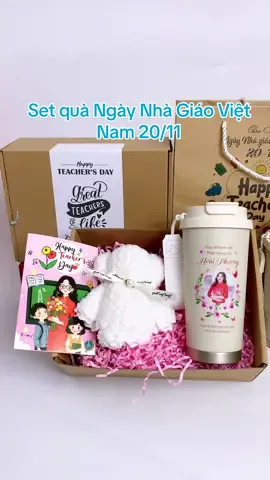Set quà ly giữ nhiệt ngày Nhà Giáo Việt Nam 20/11#lygiunhiet #quatangthayco #lygiunhietkhacten #20thang11 #lygiunhietinhinhanh 