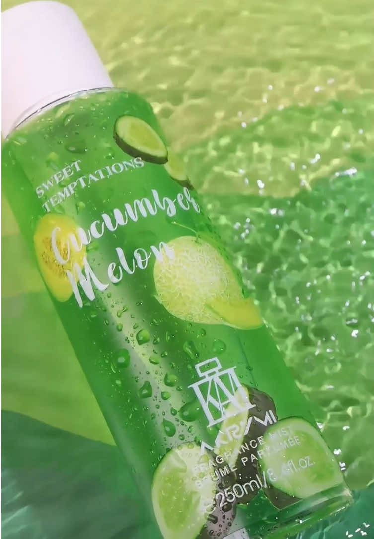 Refreshing and fruity scent. Ang lakas makafresh everyday. Cucumber melon talaga! #akrymi #cucumbermelon #sweettemptation #fyp #perfumetiktok 