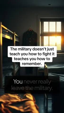 The military doesn’t just teach you how to fight it teaches you how to remember.                                            life after the military veterans memories military nostalgia what veterans remember emotional military stories #MilitaryLife #Veterans #USMilitary #MilitaryTikTok #Respect