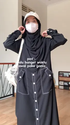 awalnya cuma cobain, tapi malah jadi ketagihan pake gamis 😙 #ootdhijabsimple #ootdhijabstyle #ootdhijabindo #ootdhijabsyari 