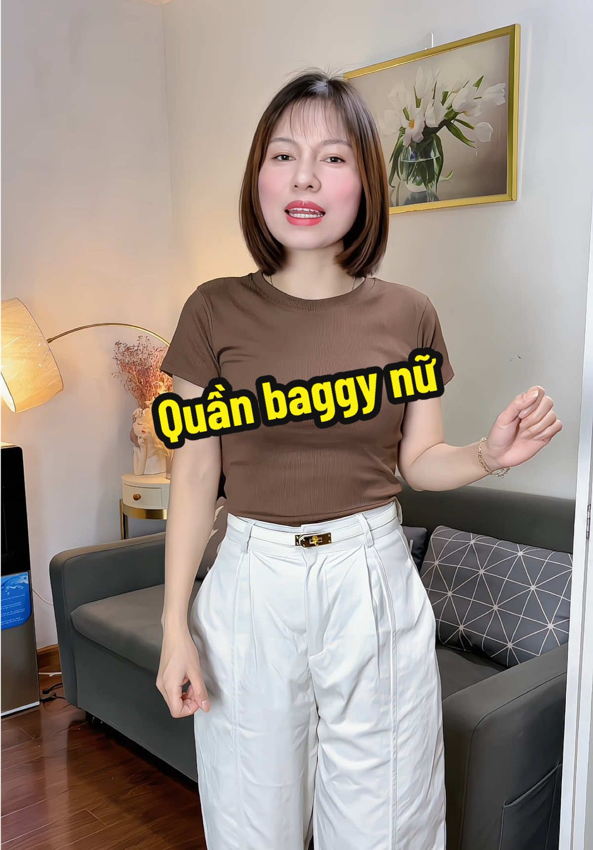 Quần baggy nữ #xuhuong #quannu #quanbaggynu #lemet62 