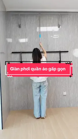 Giàn phơi quần áo gấp gọn #giadungthongminh #fyp #gianphoiquanaogapgon 