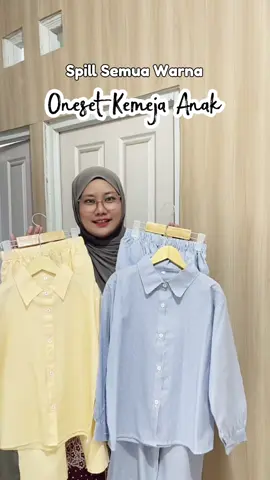 Setelan kemeja anak cantik murce banget bunnn 😍🫶🏻✨ #setelananak #kemejaanak #fyp #setelananakperempuan 