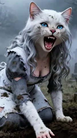 Poor cat and her kittens.#fyp #tiktok #foryou #aicat