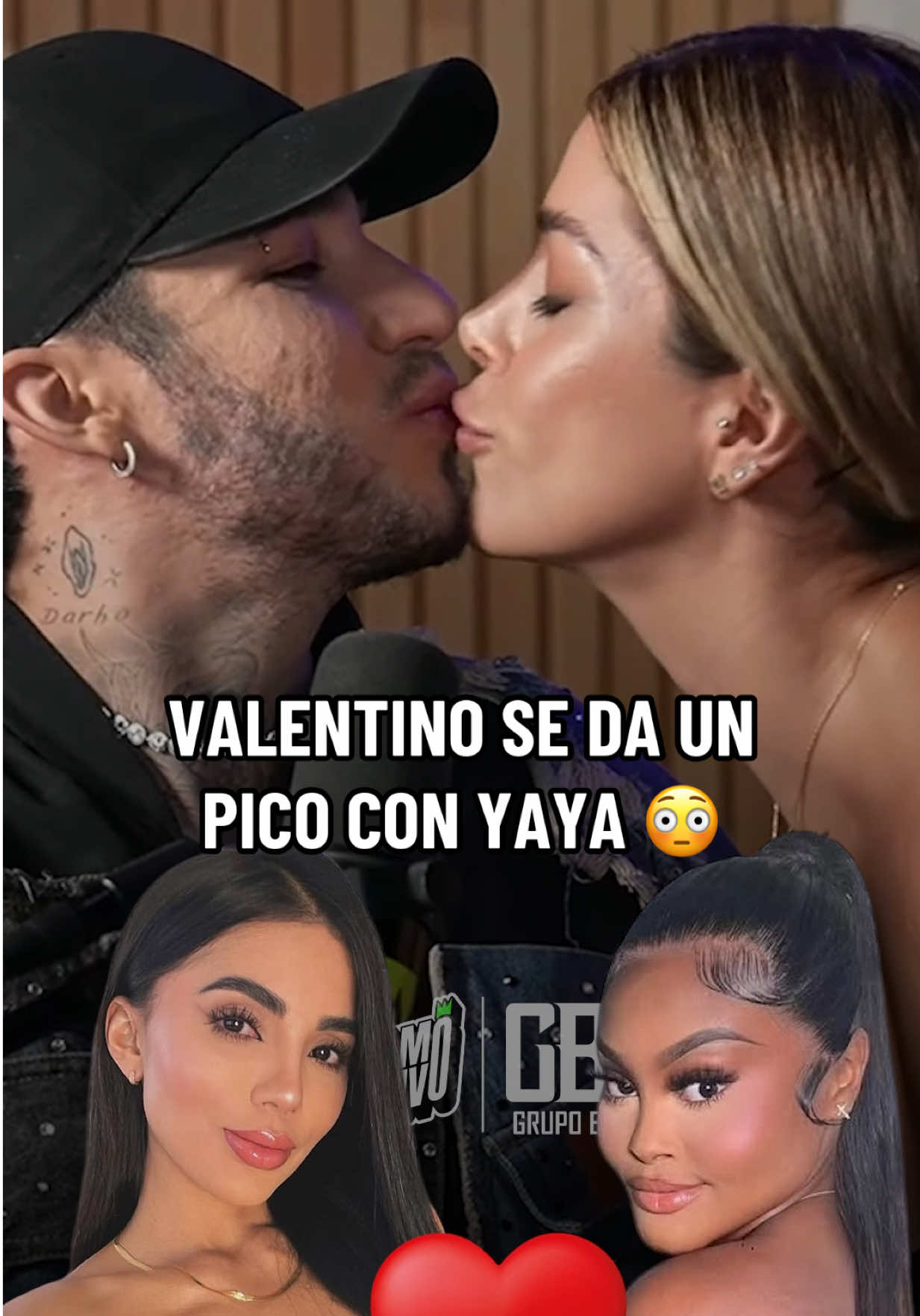 Reacción del panel al beso de la Jesuu con Karina García y enseguida Yaya procede a darle un beso a Valentino 😳