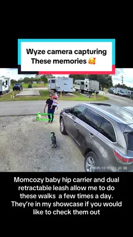 Daily walks with my baby and my dogs and I’m so glad my Wyze camera captures it all. The picture quiality is great, price has a 35% discount and it has free shipping!! This is one is installed on our RV front window and we can monitor all movement around us. Get yours in the link below. #momlife #MomsofTikTok #strongasamother #momtok #walking  