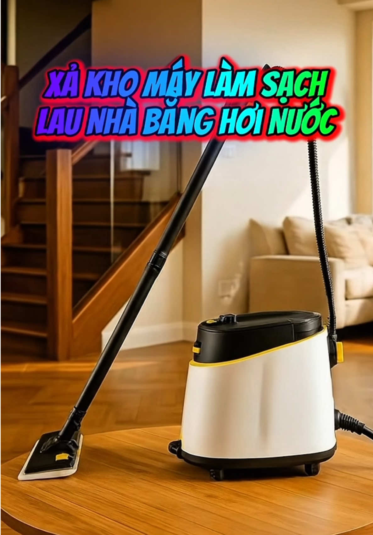 Máy Lau Sàn Nhà.  Làm Sạch Bằng Hơi Nước Nóng#maylausannha #xuhuong 