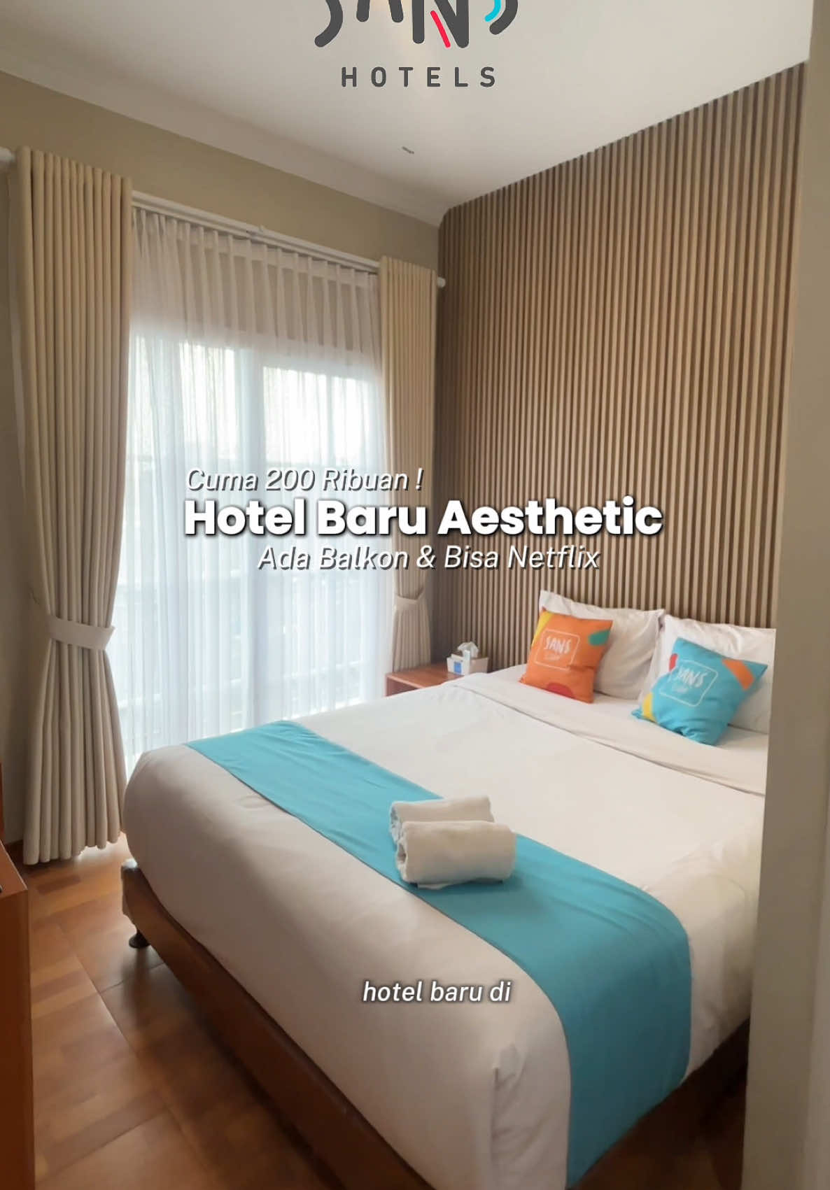 Hotel baru di Bandung cuma 200 ribuan udah aesthetic, ada balkon, dan bisa Netflix-an!🤩SANS Hotel Surapati punya ambience keren, area santai, meja biliar, sampai lift!Kamar bersih, wangi, kasur super nyaman, dan pemandangan Kota Bandung dari balkonnya bikin betah!BOOKING SEKARANG di aplikasi RedDoorz dan pakai kode promo YUKNGINEP buat harga terbaik!Jangan lupa SAVE & SHARE biar liburanmu di Bandung makin berkesan! ✨ #RedTRavelers #BerkeSANS #HotelBudget #HotelBandung  #creatorsearchinsights 