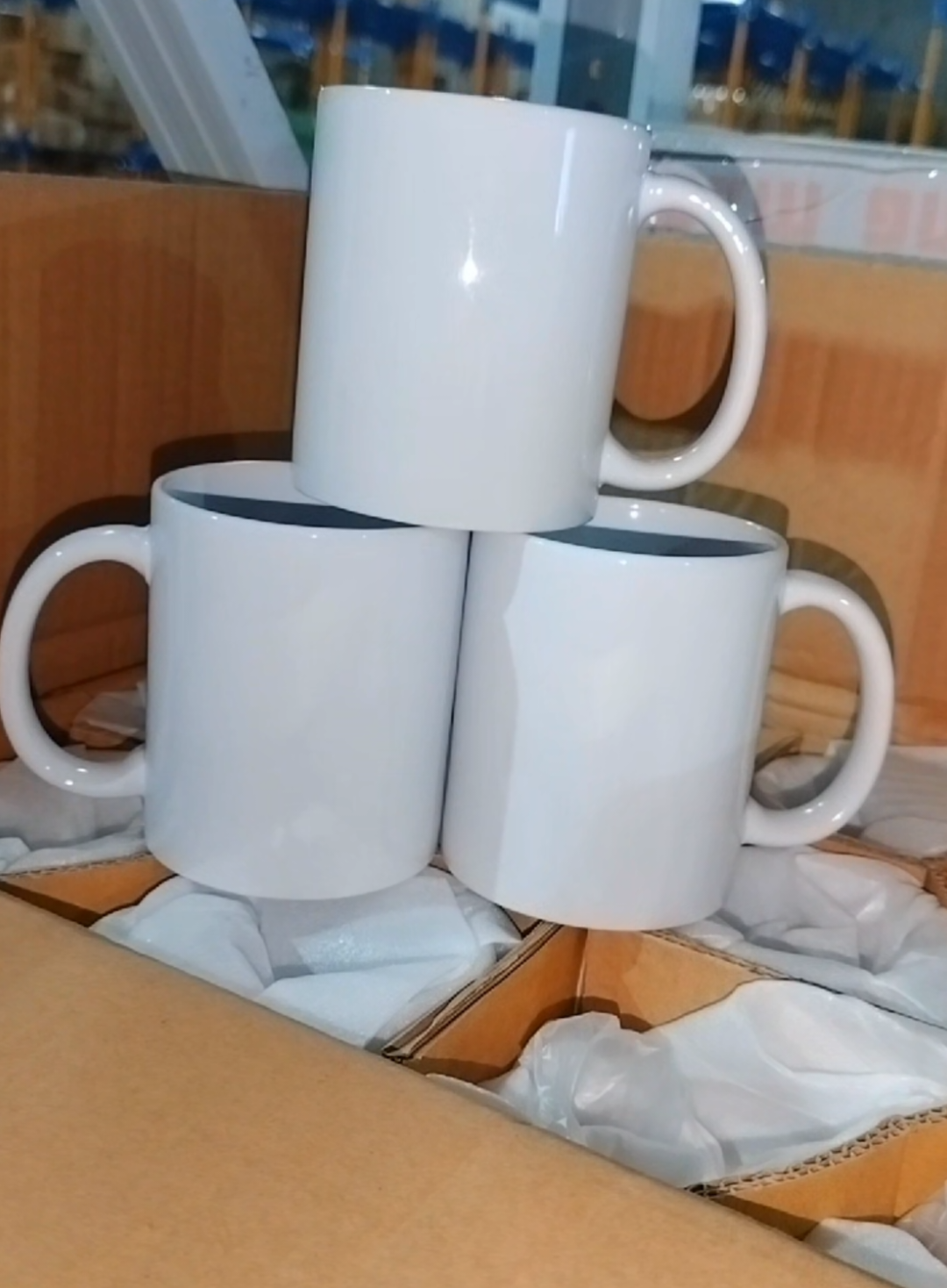 “I-personalize ang bawat inumin! ☕ Perfect para sa gift, souvenir, o business — gamit ang Quaff Sublimation White Mug 11 oz   24 pcs one box. #whitemug  #SublimationMug #PersonalizedGift #cuyiquaff  #CustomMug  