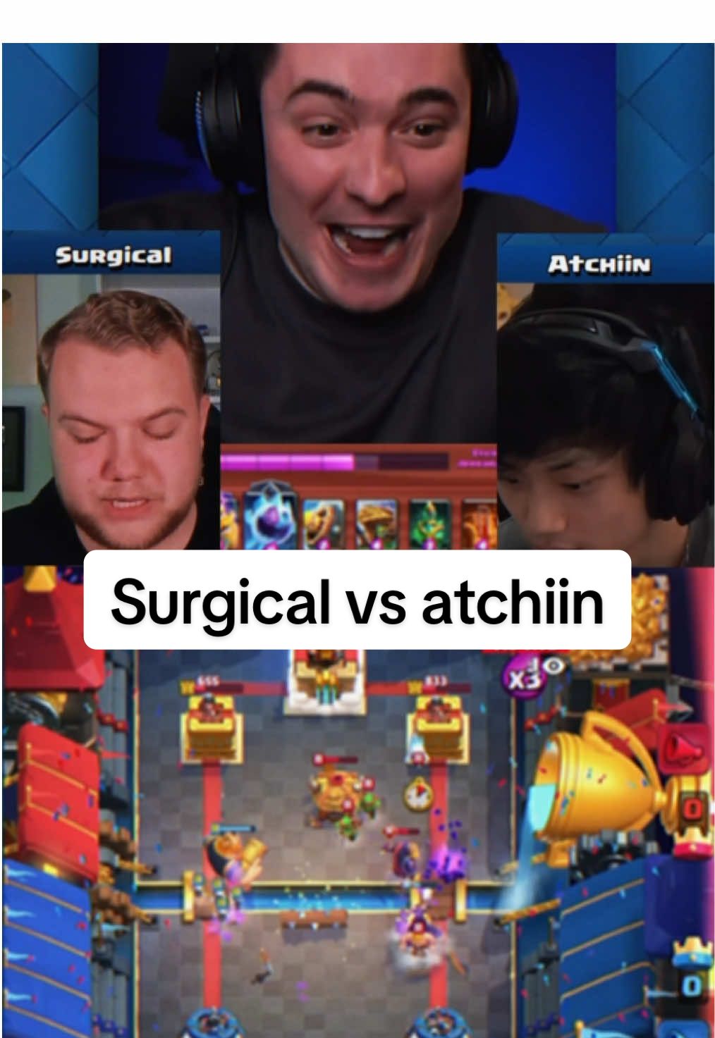 Surgical vs Atchim ✋🏻😌🤚🏻 #clash #clahsroyale #flekes #flakespower #predict 