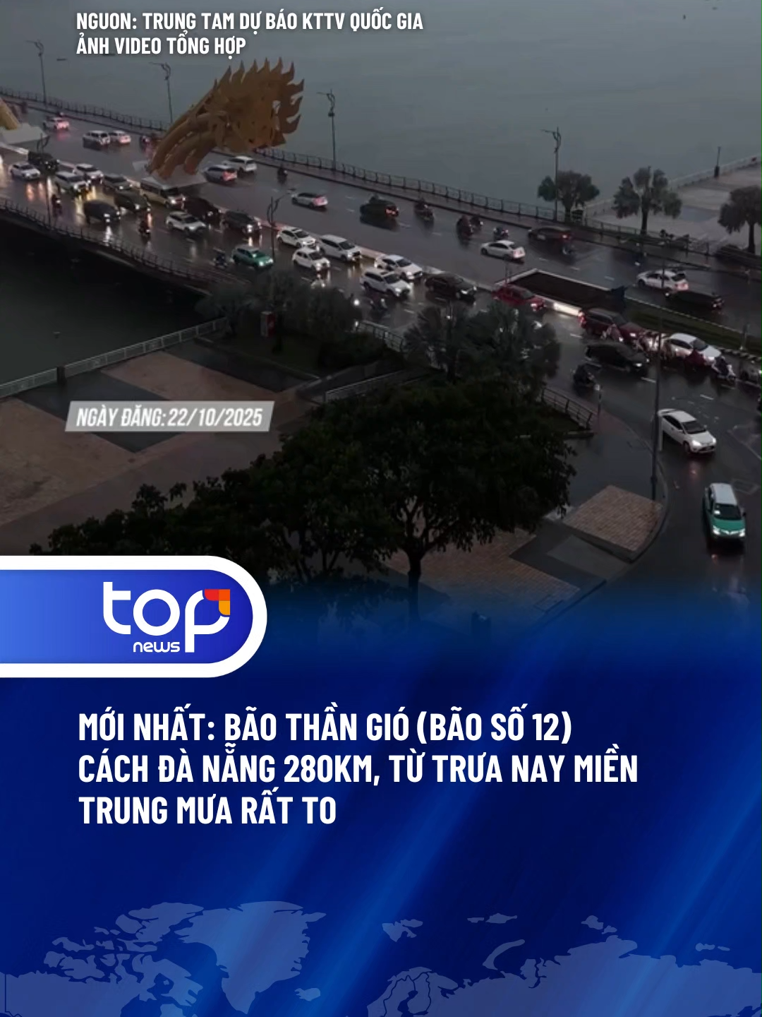 MỚI NHẤT: BÃO THẦN GIÓ (BÃO SỐ 12) CÁCH ĐÀ NẴNG 280KM, TỪ TRƯA NAY MIỀN TRUNG MƯA RẤT TO  #topnews #tiktoknews #topnews24h #baothangio #baoso12