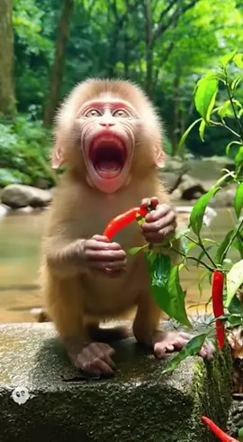 #monkey #adorable #chillipepper #wildlife