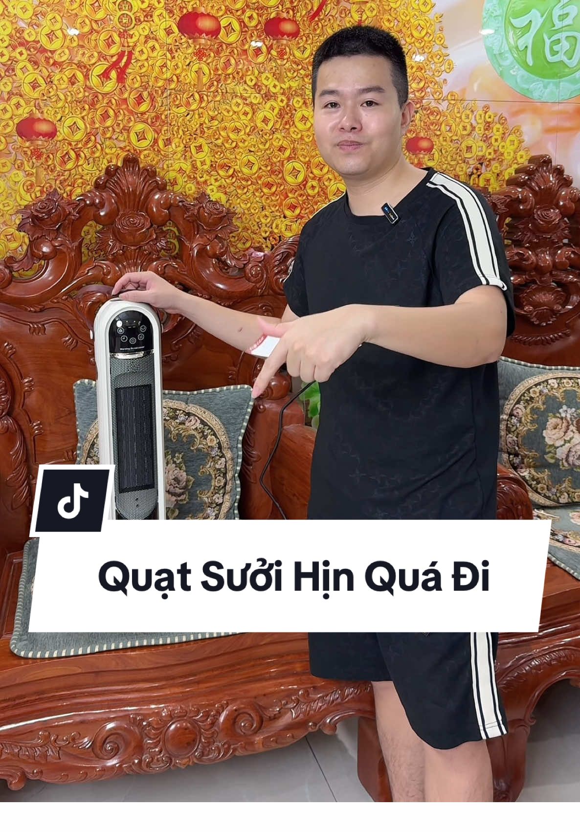 Quạt sưởi cao cấp Fujihome điều khiển bằng giọng nói thiết kế sang trọng dễ dàng sử dụng mang đi tiện lợi #datknightt #quatsuoi #maysuoi #quatsuoifujihome #maysuoifujihome 