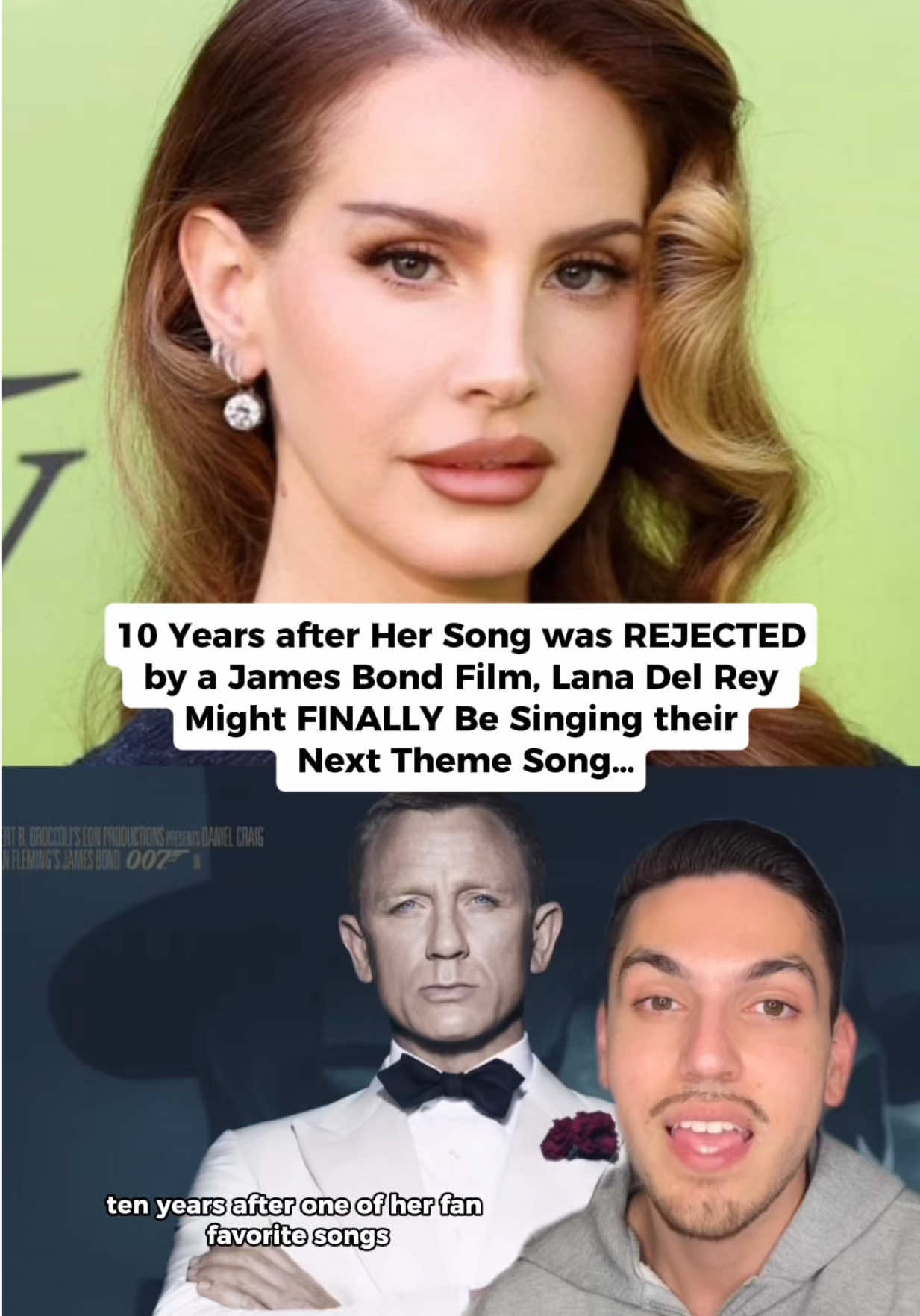 Lana Del Rey might finally be singing a James Bond theme song!! #lanadelrey #jamesbond #film #firstlight #adamtheflop 