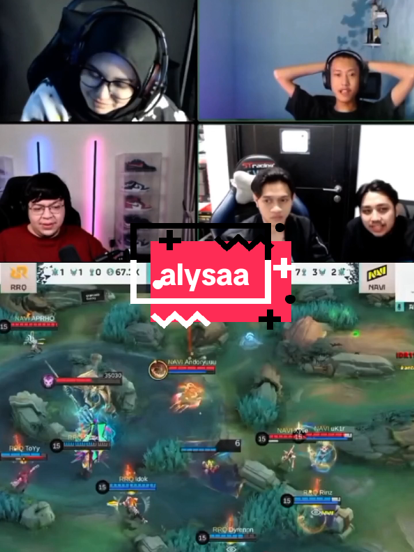 alysa tidak kenal EVOS wann🤣 #9embiraMabar #TiupLilinBarengFanny #MLBBIDCreator #evoswann #alysa 