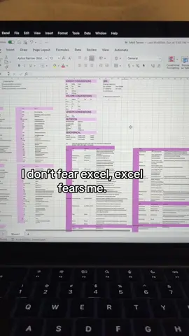 Using excel to take notes is the last thing I expected to do #excel #university #fyppppppppppppppppppppppp #kinesiology #athletictraining 