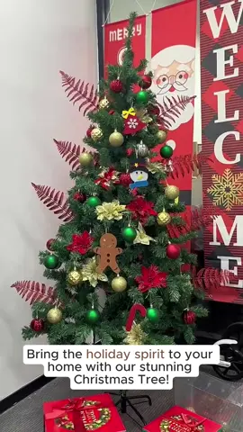 【5FT~8FT】Christmas Tree Metal Stand Luxury X-mas Snow christmas Tree with free gift decoration for home nfmyjwhe xmas white complete set 