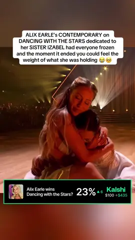 ALIX EARLE’s CONTEMPORARY on DANCING WITH THE STARS dedicated to her SISTER IZABEL had everyone frozen and the moment it ended you could feel the weight of what she was holding #dancingwiththestars #dwts #alixearle #viral