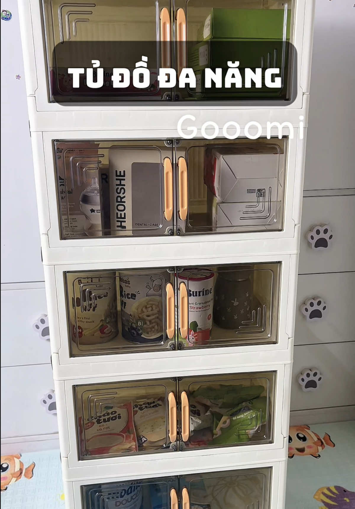 Có thêm tủ thêm gọn gàng, tự lắp mà không cần chồng luôn #gooomi#tudungdo#mebimsua 