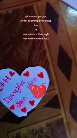 ধন্যবাদ আপনাকে জীবনে কিছুটা সময় আমার পাশে থাকার জন্য.!