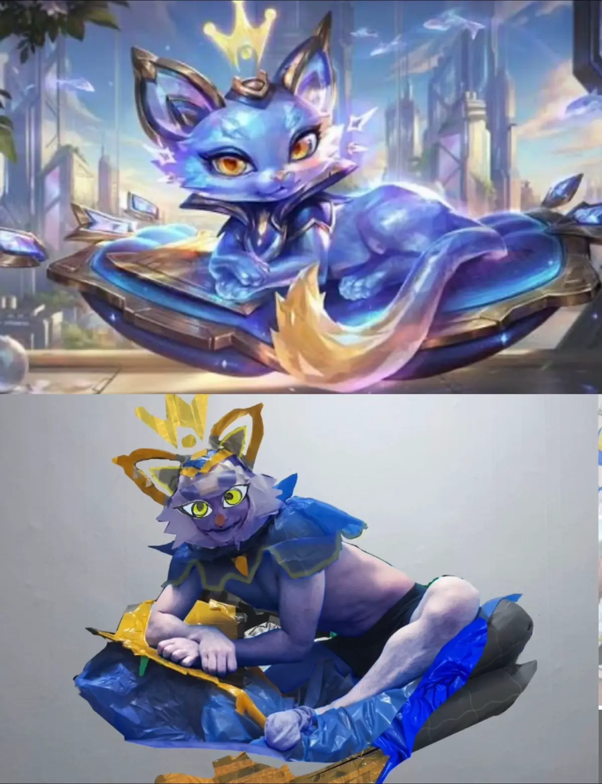 집에서 저렴하게 롤에 나오는 프레스티지 사이버 유미 코스프레 해봤다. I try Prestige Cyber Cat Yuumi Cosplay. #leagueoflegends #cosplay #riotgames #cosplayer #롤 