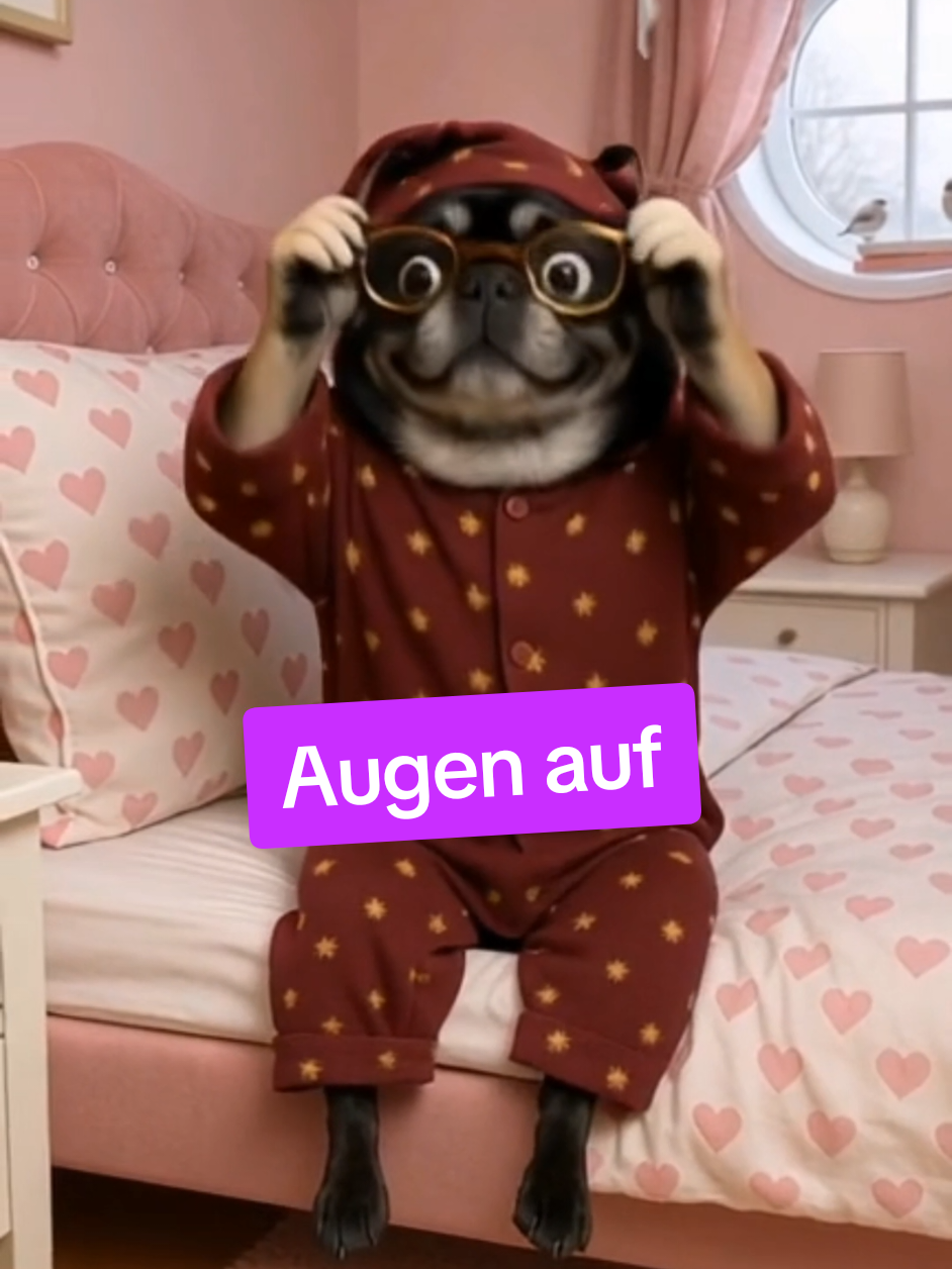 öffne deine Augen und du wirst gleich lachen☺️😬versprochen 🐶🐾❤️wünsche dir einen tollen Tag 🫂❤️ #goodmorning #gutenmorgen #dogsoftiktok #dogtok #kaiserinsissi 