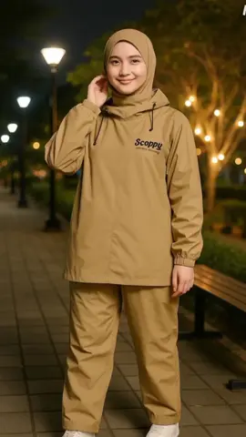 Promo jas hujan stelan pria dan wanita model hoodie anti rembes❤️