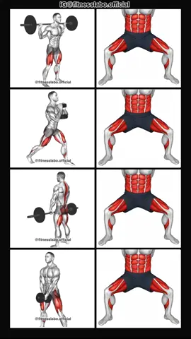 ✅ Exercises For Bigger Legs  ① Squat  ② Goblet Spilt Squat ③ Romanian Deadlift  ④ Sumo Squat  3 sets 12-15 reps 