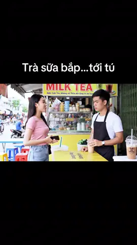 Cho em 1 ly trà sữa bắp tới tú đi anh #vuinhon #haihuoc #ai #viral #trending 