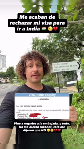 Le rechazaron la visa para ir a India 🇮🇳 a Luisito Comunica.  #luisitocomunica #india #latinosenusa #fyp #mexicanosenusa 