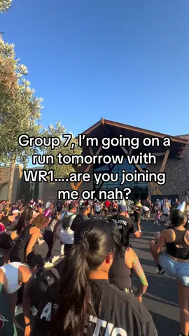 If you’re in group 7 and you live in the IE, I better see you at tomorrows run club 😌 #group7 #runclub #inlandempire #runningcommunity #wr1 