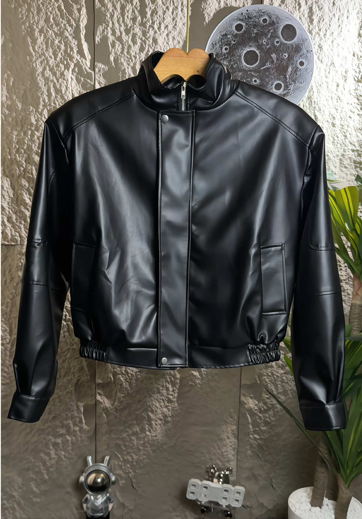 Áo Khoác da dài tay cổ bẻ SEIXIDO Leather Jacket Màu Nâu & Đen Phong cách thời trang dáng BOXY#aokhoacda #aoda #aokhoacnam #thoitrang #viralvideo 
