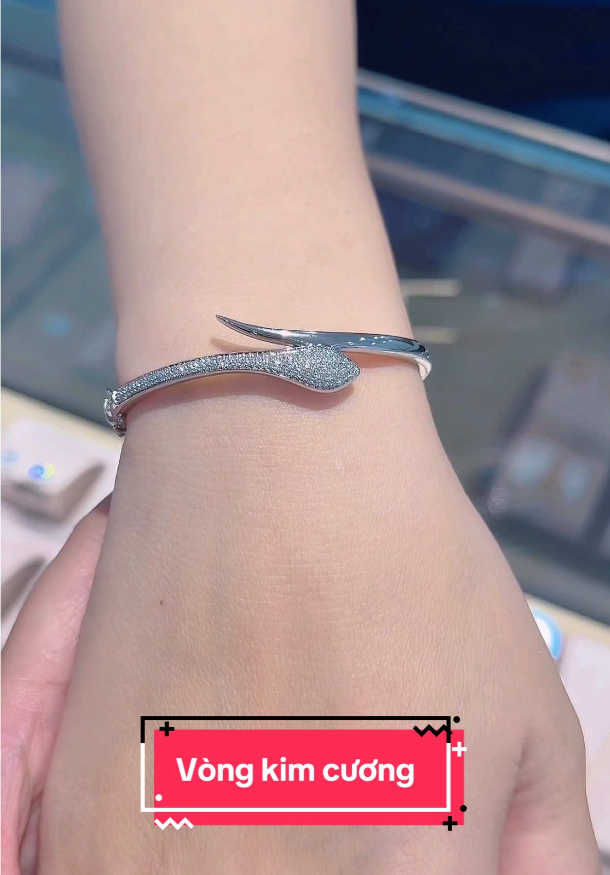 Vòng kim cương mẫu mới về #viral #fyp #pnj #pnjductrong #vongtay 