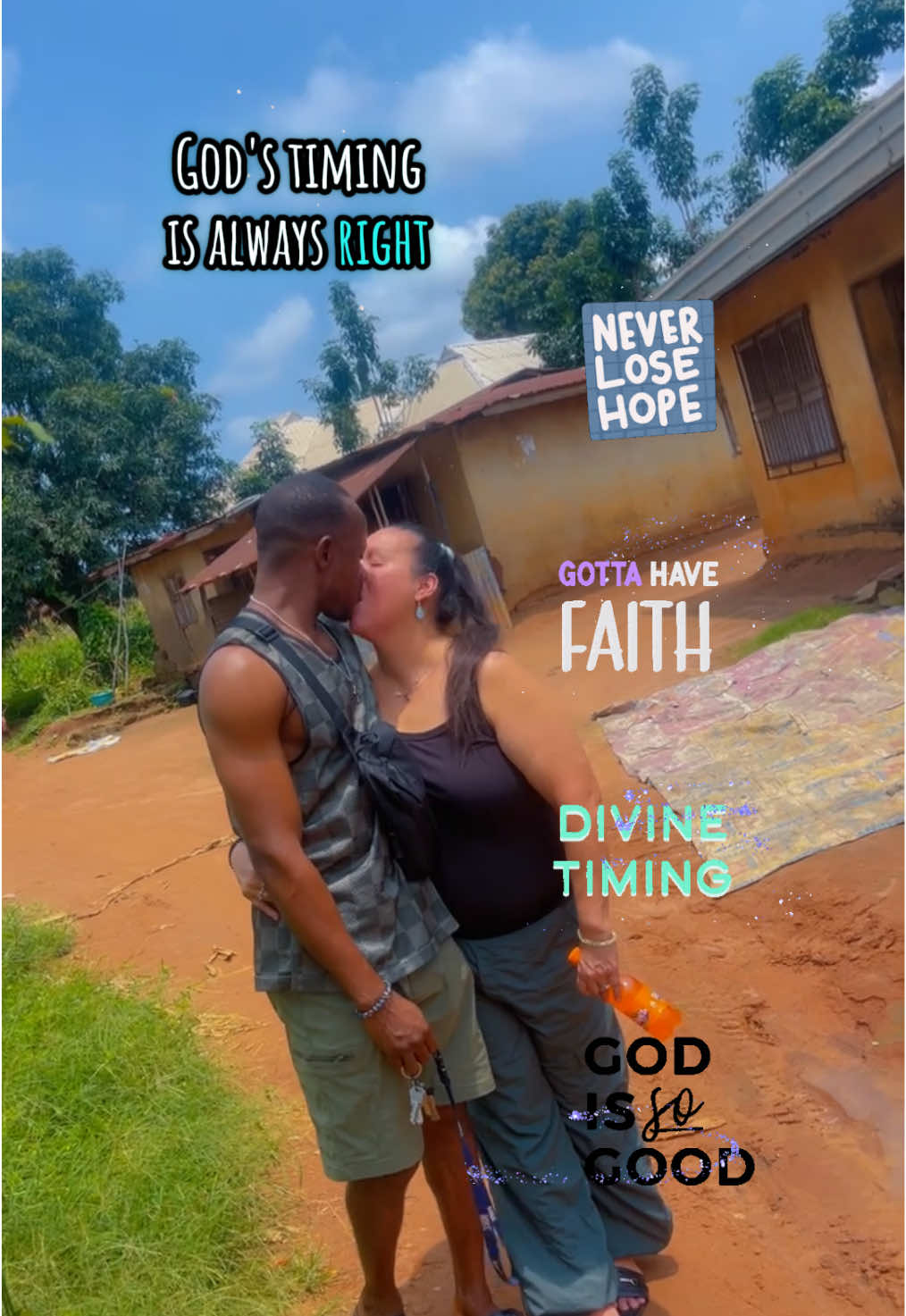 We met because God knew we needed each other.  Not by chance, not by luck, but by His perfect design.    He saw the gaps in our hearts and filled them with love.  Through one another He knew the battles we'd face and gave us the strength to face them together.  Our story is proof that God's timing is always right and His plans are always better than our own. @MR.Emeka2023 #neverlosehope #gottahavefaith #divinetiming #godisgood #nigerianhusbandamericanwife 