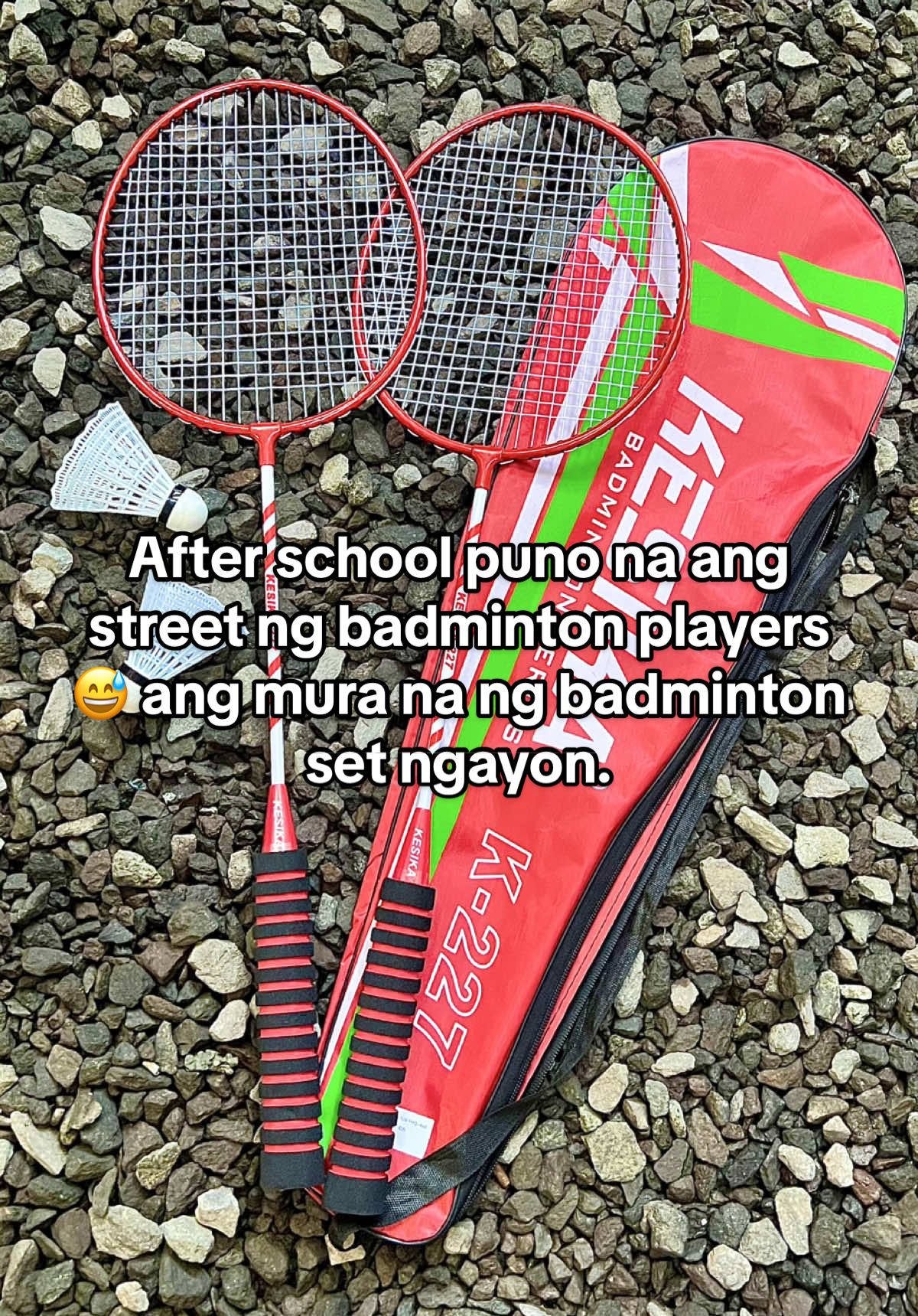 After school puno na ang street ng badminton players 😅 ang mura na ng badminton set ngayon dito sa tiktok! #badminton #shuttlecock #badmintonplayer #badmintonlovers #badmintontiktok 