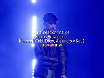 La alineación final de Santos Bravos. #kenneth   #alejandro   #kauê   #Drew  #Santosbravos 