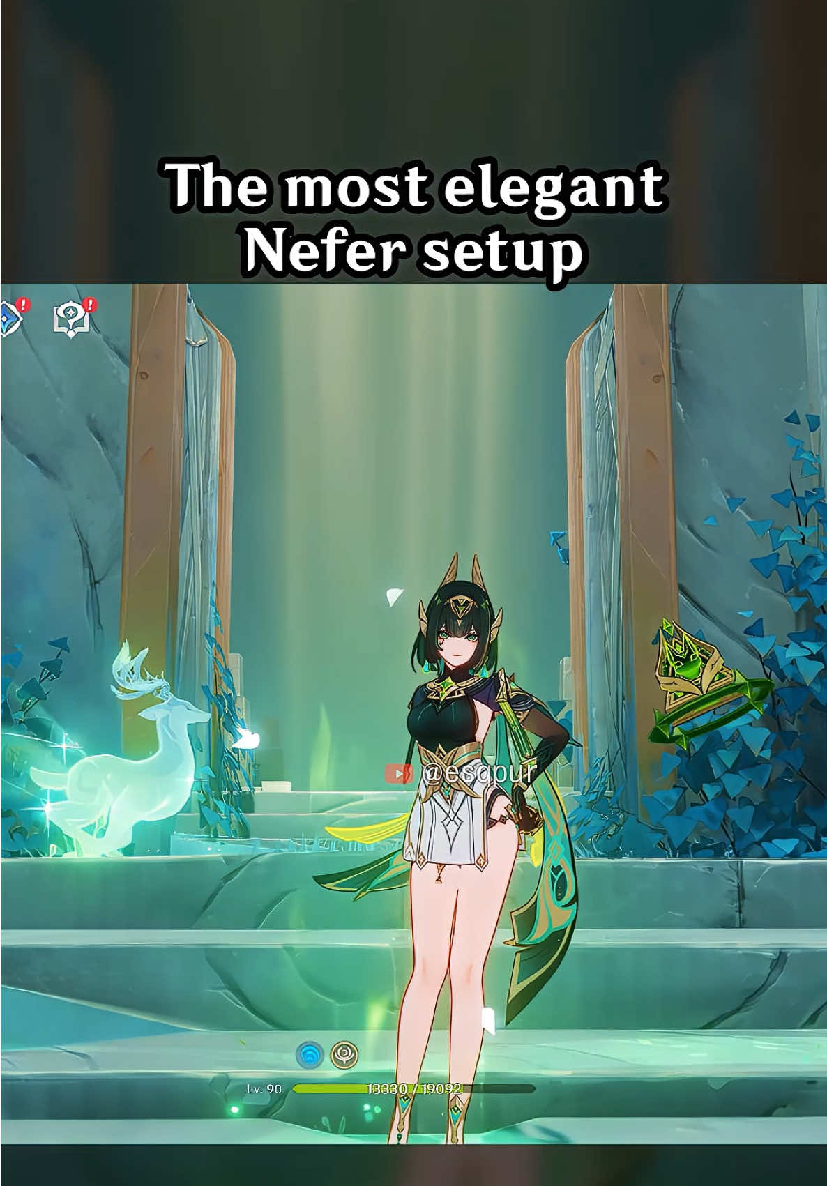 THE MOST ELEGANT NEFER SETUP #GenshinImpact #hoyocreators #Nefer