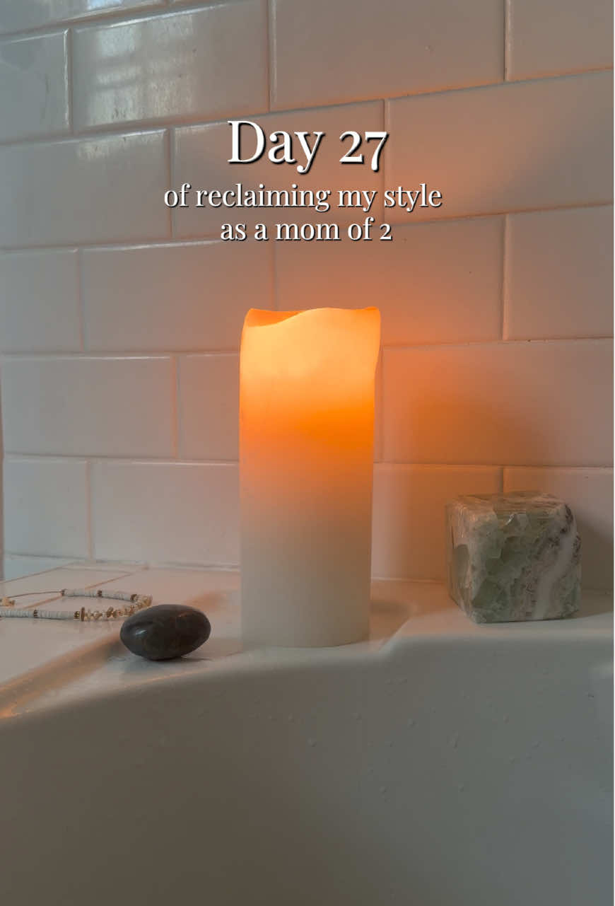 Day 27 of reclaiming my style as a mom of 2… today was a hard reset for me. A sweats day of work and hibernation to practice something exciting, can you guess what it is? #momlife #MomsofTikTok #manifestation #djmom #djmthr