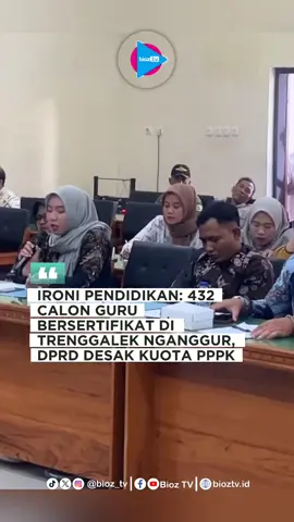 Ironi dunia pendidikan di Kabupaten Trenggalek semakin dalam. Di tengah kekurangan tenaga pendidik yang mencapai lebih dari seribu orang, sebanyak 432 lulusan Program Profesi Guru (PPG) Prajabatan masih menggantung tanpa kepastian kerja. Padahal, mereka sudah memegang sertifikat pendidik (serdik) sebagai bukti profesionalisme guru. Disisi lain APBD Trenggalek kini sedang terseok seok. Ketua Komisi IV DPRD Trenggalek, Sukarodin, menilai kondisi ini menunjukkan ketimpangan serius antara kebutuhan di lapangan dan kebijakan pusat yang terlalu kaku. #ppgprajabatan #gurunganggur #dprdtrenggalek #apbdtrenggalek #gurubdrsertifikat 