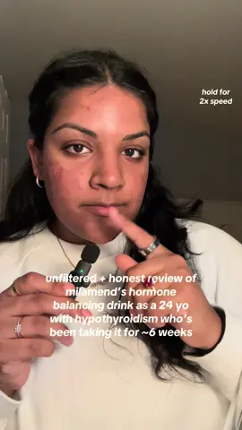other things i have noticed include: less hair growth (i went 2 weeks without shaving my face!! crazy!! - i have also had laser hair removal done so take that with a grain of salt) but shoutout @Mila @Milamend can’t wait to see the continued results of this amazing hormone balancing drink 🥹🥹 #milamend #hormonebalance #hormonebalancingdrink #hypothyroidism 