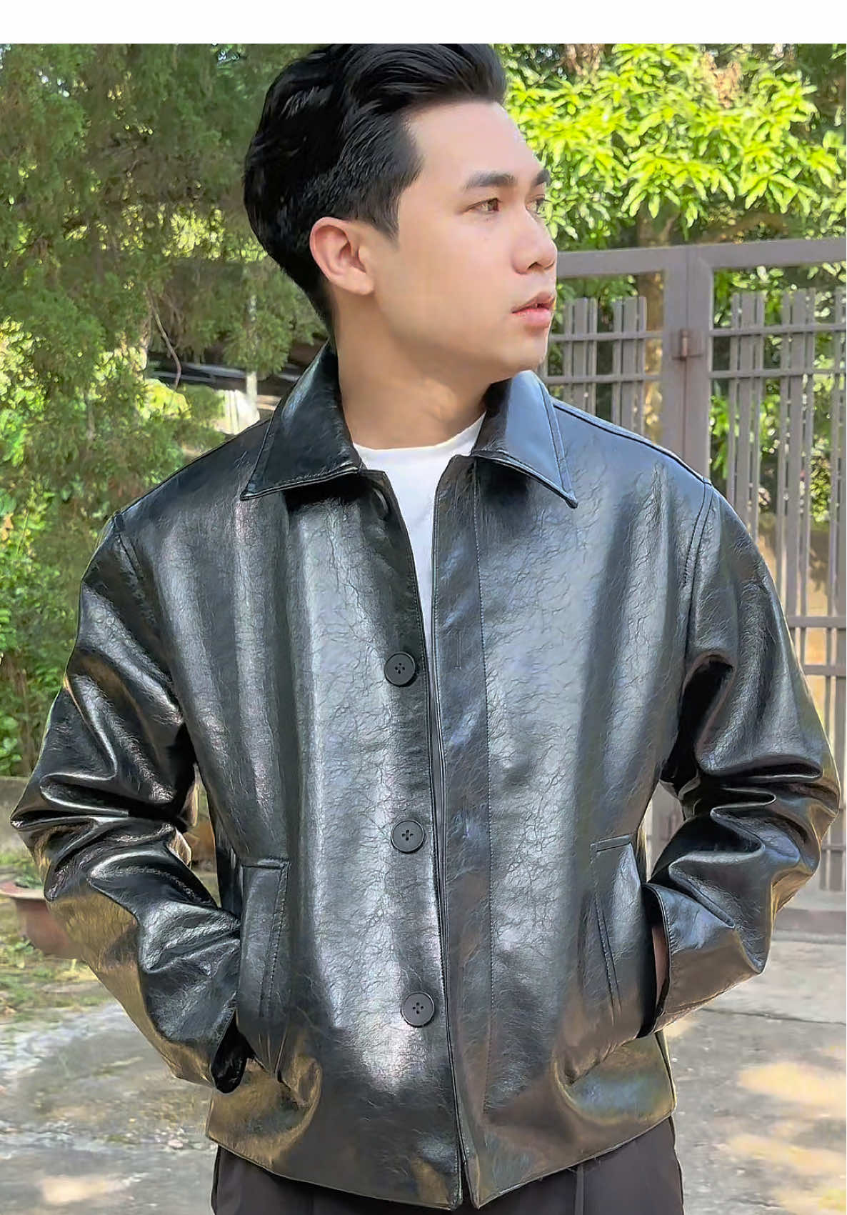 👉🏻 Vân da lạ mà đẹp mê nha ✨💯#thoitrangnam #leather #fashion #xh #viral 