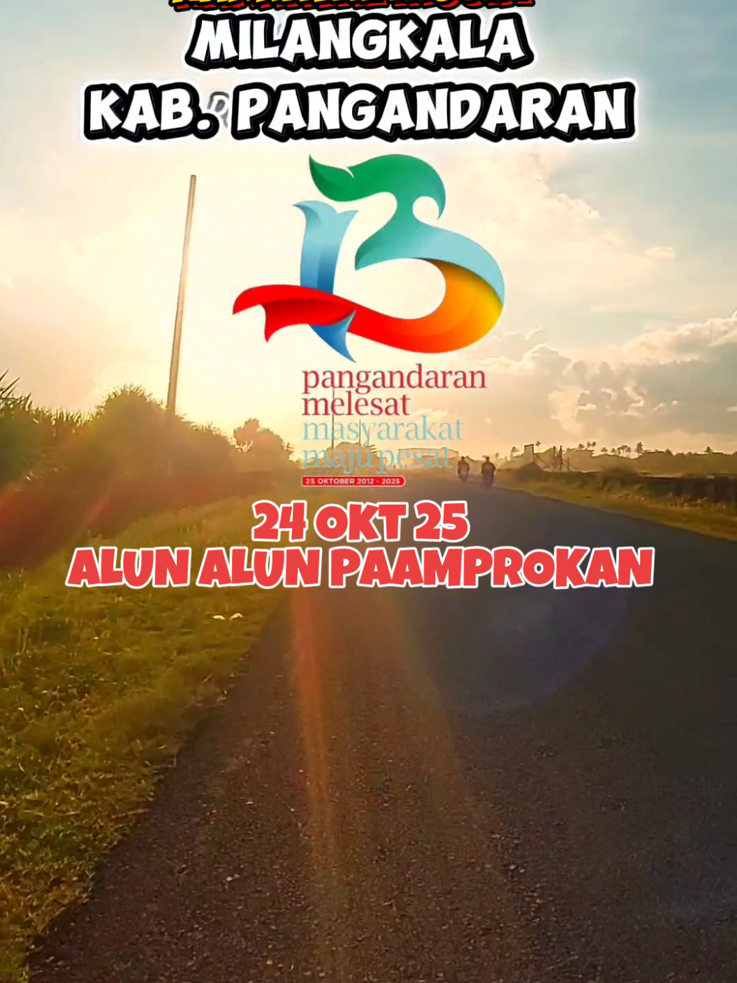 Catat waktunya, Jum'at malam 24 Oktober 2025 di Alun alun Paamprokan Pangandaran kita nonton konser gratis kawan! yang jauh merapat yuk sekalian piknik, nginepnya di Alur Villa nih yg paling deket ke Venue 😍 gasssskeun!!! #karnaval #konser  #pangandaran #fyp 