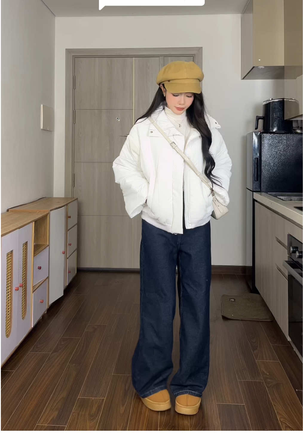 Trả lời @chocopie Áo phao dáng ngắn siêu xinh #aophao #OOTD #outfitideas #outfitinspo #winteroutfit 