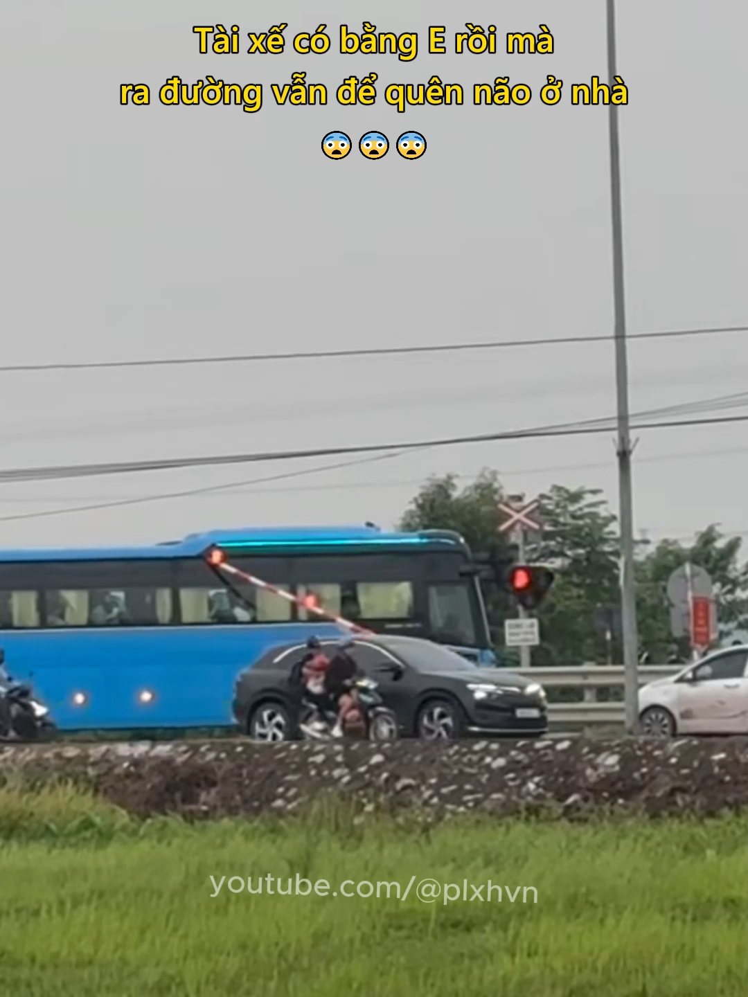 Tài xế có bằng E rồi mà ra đường vẫn để quên não ở nhà 😨 #giaothong #antoangiaothong #xekhach #plxhvn #phapluatxahoi