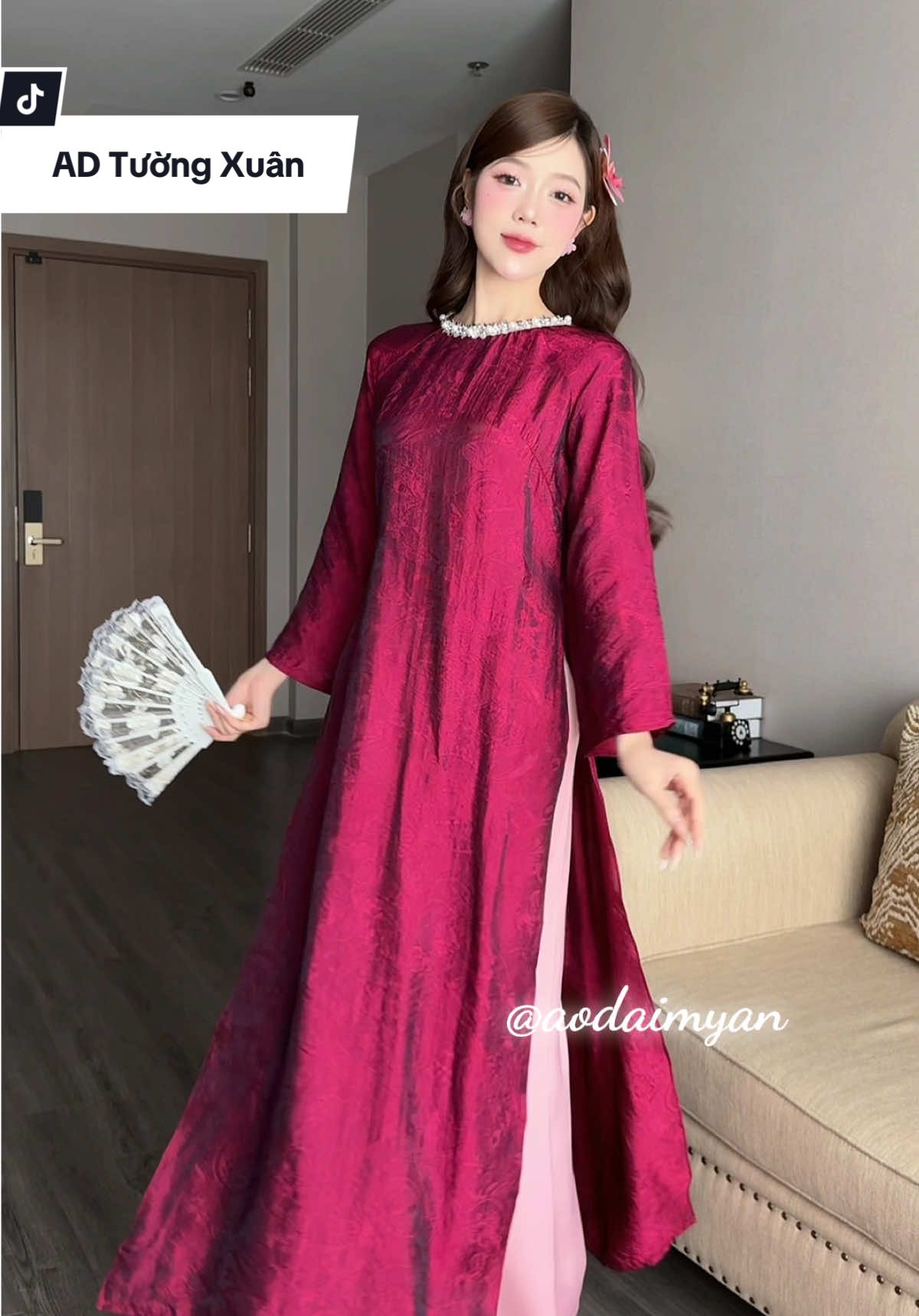 Lương 5 chẹo và bộ áo dài 3xx mặc Tết 2026 của tôi kiểu 😂#aodaimyan #aodaigam #xuhuong #aodaitet2026 #fyp 