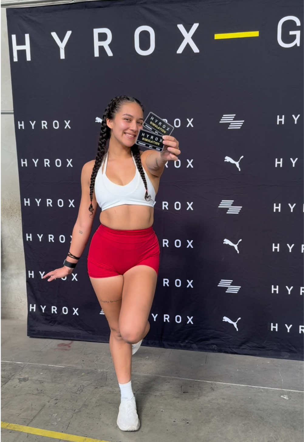 First HYROX simulation!!💪🏼💪🏼 This was the most intense race I’ve done! Finished my solo full sim at 1:44! Can’t wait to beat it in Anaheim!💪🏼 #Fitness #fitnessjourney #gym #hyrox #hyroxtraining #hyroxathlete #hyroxwomen 