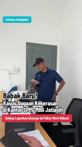 Rakyatjabar.id- Seorang karyawan wanita, RDA (28), melaporkan atasannya, M Kevin Pradana, ke Polrestro Bekasi Kota. Laporan tersebut menyangkut dugaan pelecehan, ancaman, dan penganiayaan di tempat kerja di program Makan Bergizi Gratis (MBG) di Jatiasih, Bekasi. Berdasarkan laporan polisi Nomor: LP/2622/X/SPKT/2025/Restro Bekasi Kota tertanggal 20 Oktober 2025 yang diterima redaksi, RDA melaporkan kejadian puncak yang terjadi pada 15 Oktober 2025. Sebagai bagian dari proses hukum, RDA juga telah menjalani pemeriksaan visum et repertum di RSUD Kota Bekasi untuk membuktikan luka fisik yang dialaminya. 
